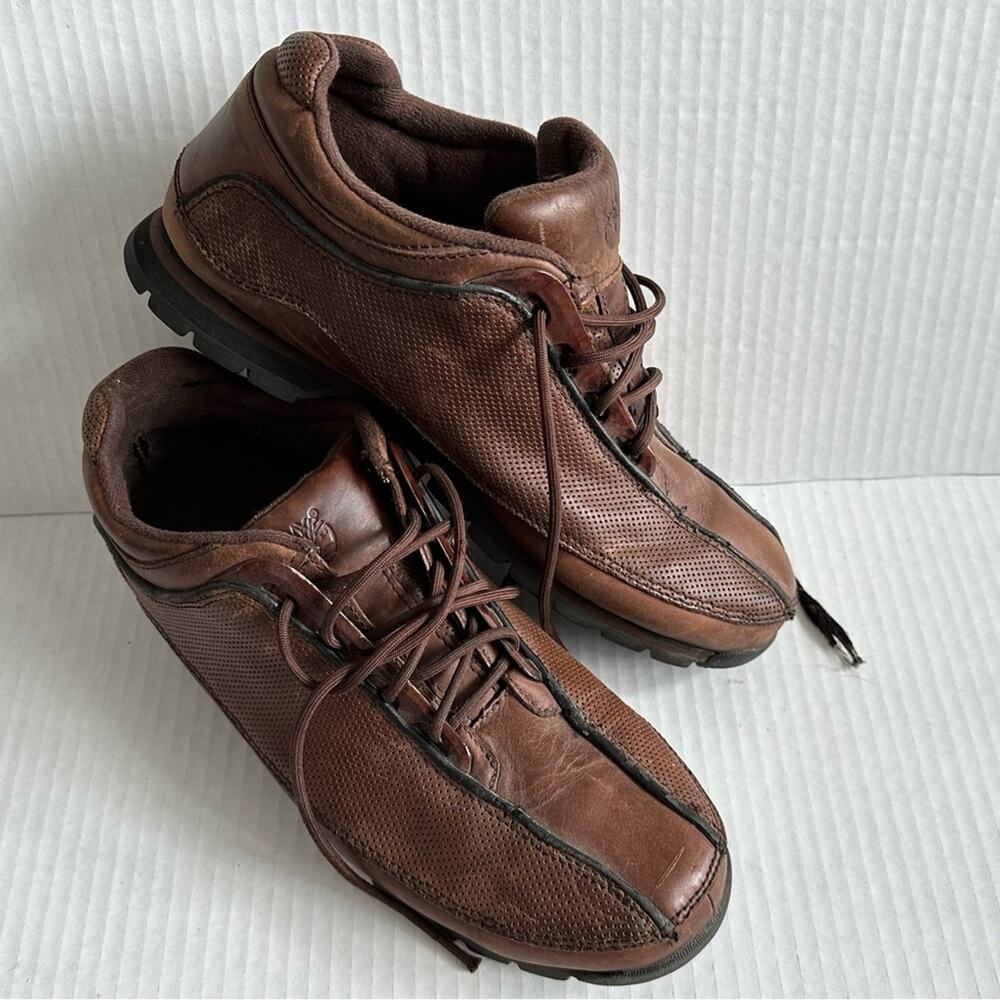 Timberland Brown Leather Men's Shoes 12M